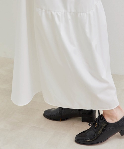 ROPE' PICNIC（ロペピクニック）の「ニットベストセットシャツワンピース（シャツワンピース・レディース・ブラック/グレー系その他/キャメル・38）」の9枚目の写真