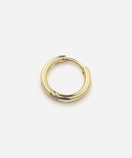 Vaya Con Dios（ヴァヤコンディオス）の「【VayaConDios/ヴァヤコンディオス】stainless simple hoop pierce［両耳用］（ピアス（両耳用）・メンズ・シルバー/ゴールド/ブラック・FREE）」の4枚目の写真