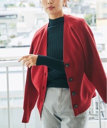 RIVE DROITE | ゆったりとストレスフリーな着心地　畦Vネックニットカーディガン(カーディガン/ボレロ)