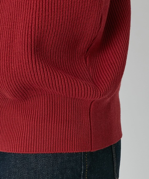 RIVE DROITE(リヴドロワ)の「ゆったりとストレスフリーな着心地 畦Vネックニットカーディガン(カーディガン/ボレロ・レディース・レッド/ベージュ系その他・FREE)」の21枚目の写真