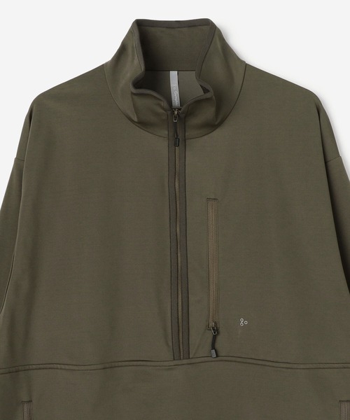 GYMPHLEX(ジムフレックス)の「1906 Gymphlex SPORT WEAR | ストレッチテクノインレイ ハーフジッププルオーバー MEN(ブルゾン・メンズ・ブラック/カーキ・LARGE/MEDIUM)」の15枚目の写真