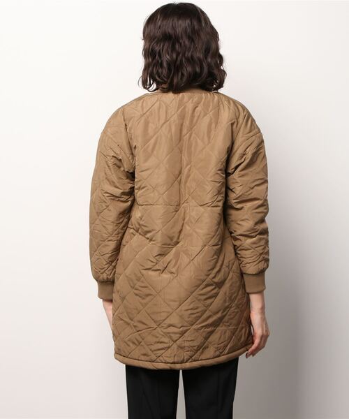 NAVY（ネイビー）の「miliCo ミリコ 裏ボア キルトロングブルゾン ミリタリーコート（ブルゾン・レディース・ブラック/ベージュ/ブラウン/カーキ・フリー）」の18枚目の写真