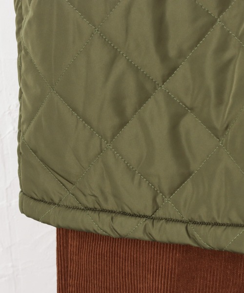 NAVY（ネイビー）の「miliCo ミリコ 裏ボア キルトロングブルゾン ミリタリーコート（ブルゾン・レディース・ブラック/ベージュ/ブラウン/カーキ・フリー）」の14枚目の写真