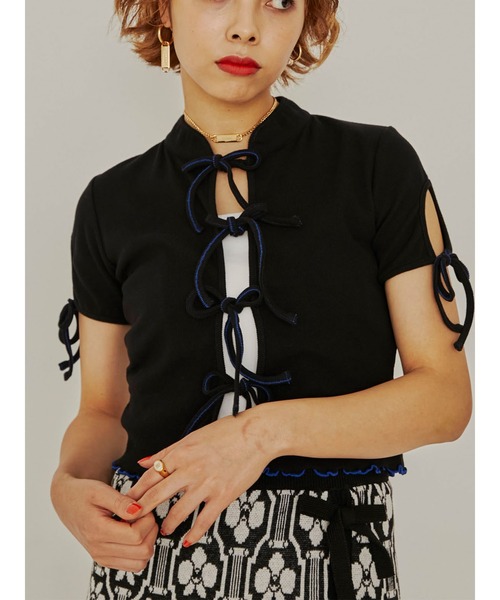 PAMEO POSE（パメオポーズ）の「Gwen Top（Tシャツ/カットソー・レディース・ホワイト/ブラック/イエロー/スカイブルー・FREE）」の3枚目の写真