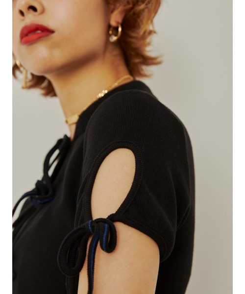 PAMEO POSE（パメオポーズ）の「Gwen Top（Tシャツ/カットソー・レディース・ホワイト/ブラック/イエロー/スカイブルー・FREE）」の18枚目の写真