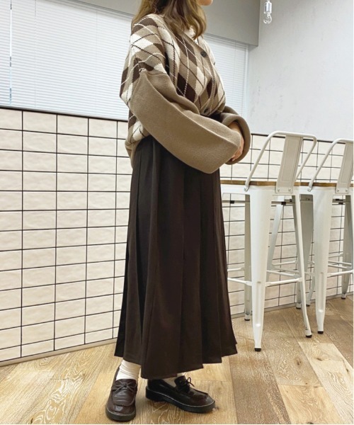 apres jour(アプレジュール)の「タックプリーツスカート【ZOZOTOWN限定アイテム】(スカート・レディース・ダークブラウン/モカ/その他・SMALL/MEDIUM/X-LARGE)」の10枚目の写真