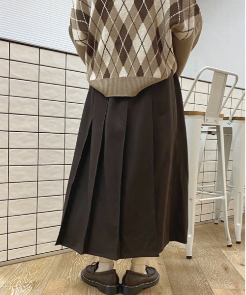 apres jour(アプレジュール)の「タックプリーツスカート【ZOZOTOWN限定アイテム】(スカート・レディース・ダークブラウン/モカ/その他・SMALL/MEDIUM/X-LARGE)」の9枚目の写真