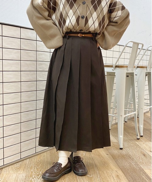 apres jour(アプレジュール)の「タックプリーツスカート【ZOZOTOWN限定アイテム】(スカート・レディース・ダークブラウン/モカ/その他・SMALL/MEDIUM/X-LARGE)」の7枚目の写真