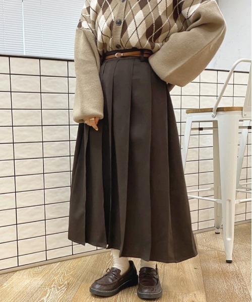apres jour(アプレジュール)の「タックプリーツスカート【ZOZOTOWN限定アイテム】(スカート・レディース・ダークブラウン/モカ/その他・SMALL/MEDIUM/X-LARGE)」の8枚目の写真