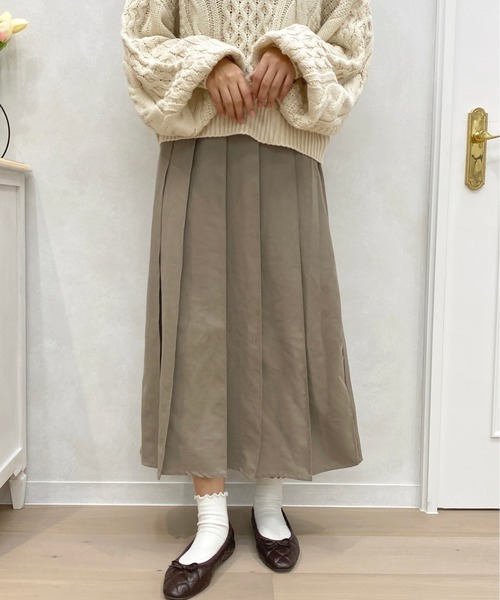 apres jour(アプレジュール)の「タックプリーツスカート【ZOZOTOWN限定アイテム】(スカート・レディース・ダークブラウン/モカ/その他・SMALL/MEDIUM/X-LARGE)」の13枚目の写真