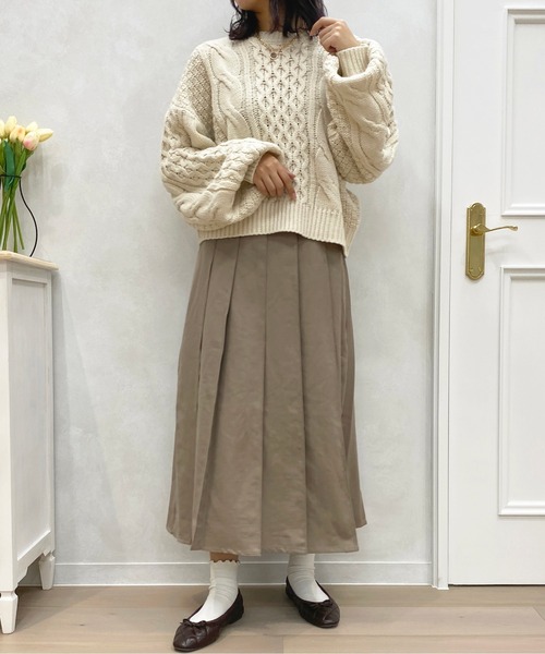apres jour(アプレジュール)の「タックプリーツスカート【ZOZOTOWN限定アイテム】(スカート・レディース・ダークブラウン/モカ/その他・SMALL/MEDIUM/X-LARGE)」の18枚目の写真