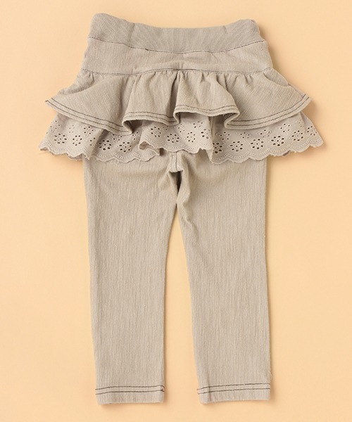 kladskap（クレードスコープ）の「ロゴ刺しゅうスカパン（その他パンツ・キッズ・ネイビー/グレー・80ｃｍ/90cm/110cm/100cm/120cm）」の4枚目の写真