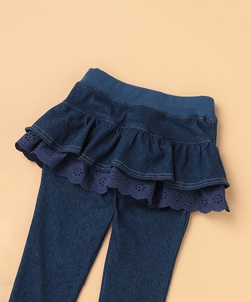 kladskap（クレードスコープ）の「ロゴ刺しゅうスカパン（その他パンツ・キッズ・ネイビー/グレー・80ｃｍ/90cm/110cm/100cm/120cm）」の6枚目の写真