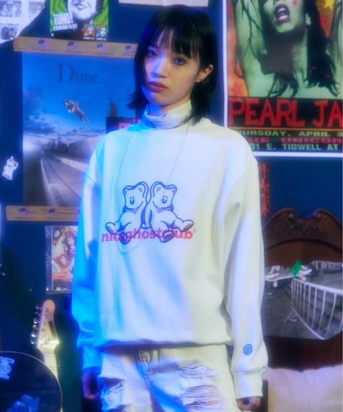 贅沢 セール Istkunst Nice Ghost Club Lazy Gummybear Sweatshirts ナイスゴーストクラブ レジー グミベアー スウェットシャツ スウェット Istkunst イストクンスト のファッション 即納 送料無料 Arenatheatre Net