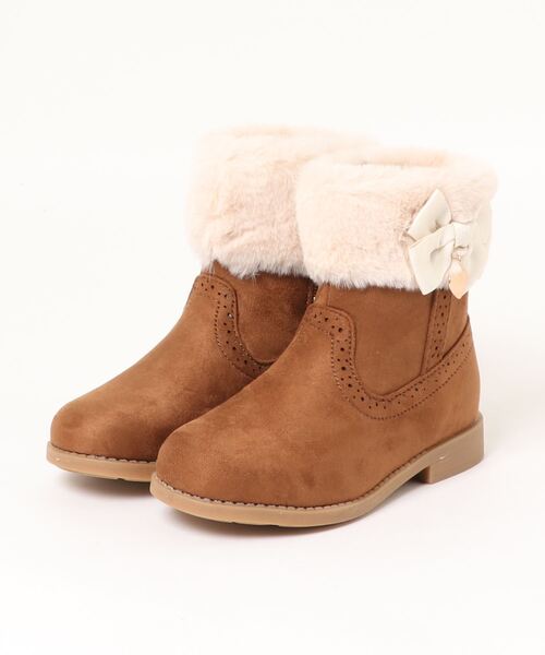 Catherine Cottage（キャサリンコテージ）の「ファーブーツ（ブーツ・キッズ・ピンク系1/ブラウン系1/ピンク系2/ブラウン系2/ベージュ系1/ベージュ系3/ピンク系3/ベージュ系4/ピンク系4・19/20/21/22/23）」の2枚目の写真