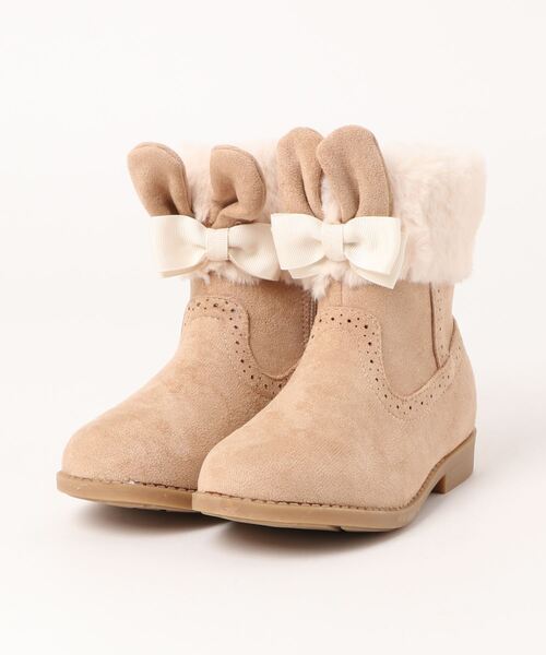 Catherine Cottage（キャサリンコテージ）の「ファーブーツ（ブーツ・キッズ・ピンク系1/ブラウン系1/ピンク系2/ブラウン系2/ベージュ系1/ベージュ系3/ピンク系3/ベージュ系4/ピンク系4・19/20/21/22/23）」の4枚目の写真