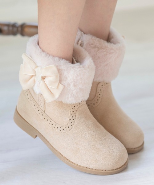 Catherine Cottage（キャサリンコテージ）の「ファーブーツ（ブーツ・キッズ・ピンク系1/ブラウン系1/ピンク系2/ブラウン系2/ベージュ系1/ベージュ系3/ピンク系3/ベージュ系4/ピンク系4・19/20/21/22/23）」の5枚目の写真