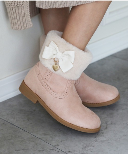 Catherine Cottage（キャサリンコテージ）の「ファーブーツ（ブーツ・キッズ・ピンク系1/ブラウン系1/ピンク系2/ブラウン系2/ベージュ系1/ベージュ系3/ピンク系3/ベージュ系4/ピンク系4・19/20/21/22/23）」の7枚目の写真