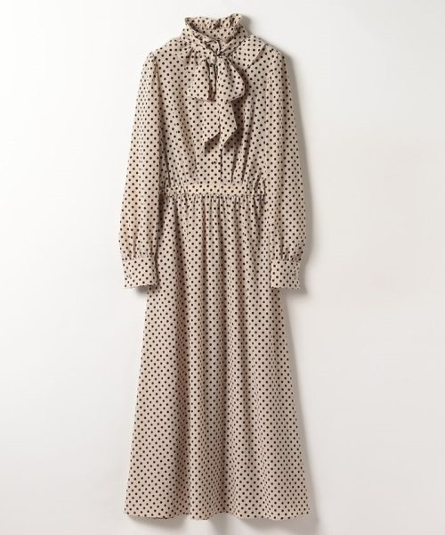 Willoughby ルルウィルビー のファッション ワンピース Loulou Loulou Loulou Willoughby ワンピース ドレス デシンドットフリルボウタイワンピース ワンピース