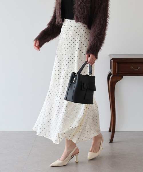 未使用品 アイスバーグ ICEBERG ひざ丈スカート タイト 青 38 *A136