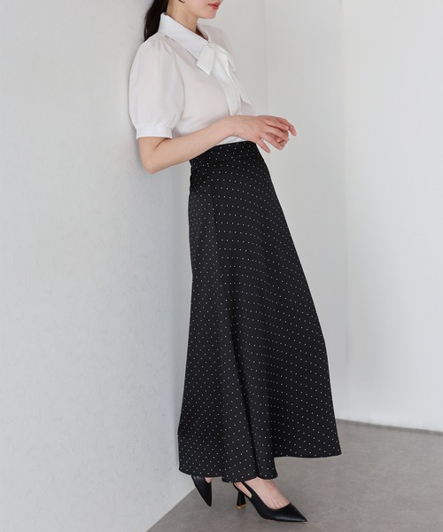 丈が選べるマーメイドサテンロングスカート（スカート）｜BLUEEAST