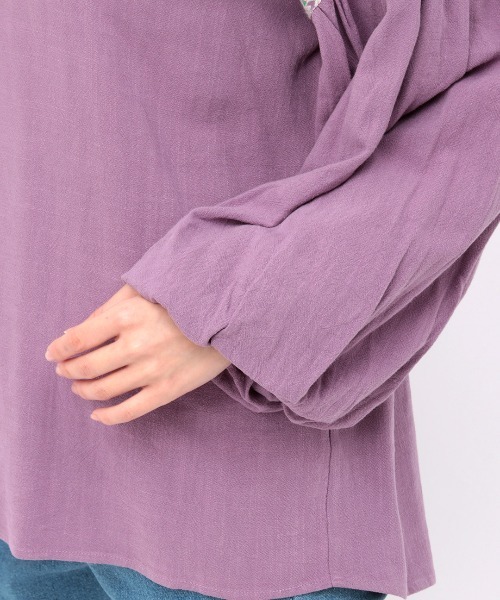 チチカカ（チチカカ）の「エスニック刺繍プルオーバー（シャツ/ブラウス・レディース・パープル/グリーン/アイボリー・FREE）」の16枚目の写真