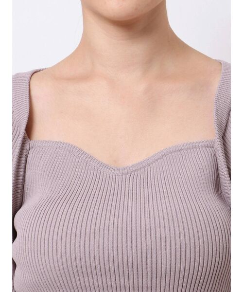 dazzlin（ダズリン）の「スクエアラインリブニットトップス（ニット/セーター・レディース・ブラック/モカ/オフホワイト/ベージュ・FREE）」の22枚目の写真