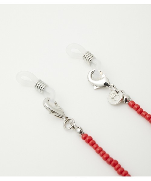 crie conforto（クリーコンフォルト）の「バイカラービーズマスクチェーン（マスク・レディース・ブラック/オレンジ/ブルー/グリーン・FREE）」の6枚目の写真