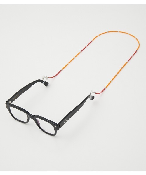 crie conforto（クリーコンフォルト）の「バイカラービーズマスクチェーン（マスク・レディース・ブラック/オレンジ/ブルー/グリーン・FREE）」の7枚目の写真