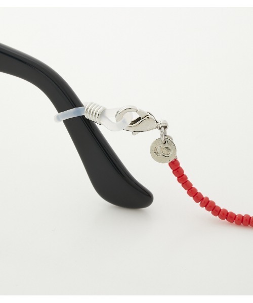 crie conforto（クリーコンフォルト）の「バイカラービーズマスクチェーン（マスク・レディース・ブラック/オレンジ/ブルー/グリーン・FREE）」の8枚目の写真