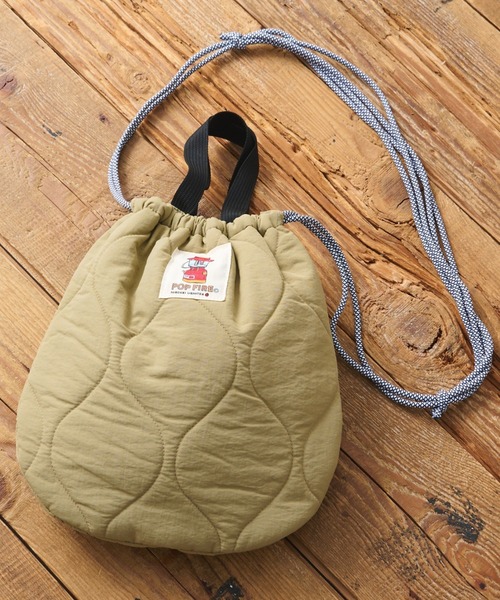 CIAOPANIC TYPY（チャオパニックティピー）の「【POPFIREｘCIAOPANIC TYPY】別注 巾着バッグ Lサイズ（ショルダーバッグ・レディース・レッド/イエロー/グリーン/イエロー系その他/レッド系その他/レッド系その他2・L）」の5枚目の写真