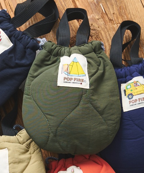 CIAOPANIC TYPY（チャオパニックティピー）の「【POPFIREｘCIAOPANIC TYPY】別注 巾着バッグ Lサイズ（ショルダーバッグ・レディース・レッド/イエロー/グリーン/イエロー系その他/レッド系その他/レッド系その他2・L）」の2枚目の写真