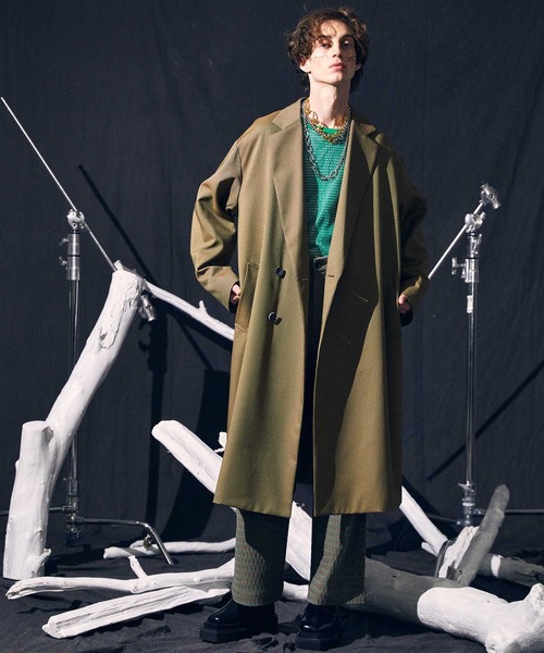 MAISON SPECIAL（メゾンスペシャル）の「《ユニセックスアイテム》メッシュプライムオーバークルーネックロングスリーブTシャツ【MAISON SPECIAL/メゾンスペシャル】（Tシャツ/カットソー・メンズ・ブラック/オフホワイト/グリーン・1/2）」の6枚目の写真