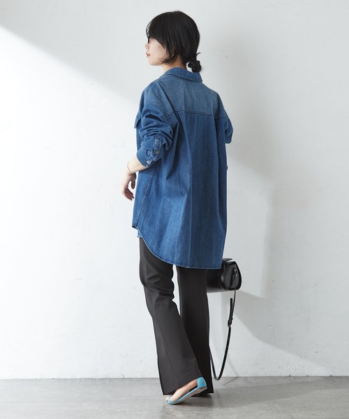 SHENERY（シーナリー）の「フロントスリットパンツ（その他パンツ・レディース・アイボリー/ブラック・36/38）」の19枚目の写真