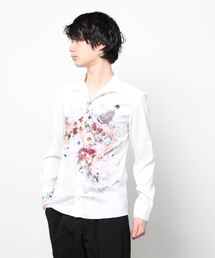 TORNADO MART | TORNADO MART∴パーシャルカラードフラワープリントシャツ(シャツ/ブラウス)