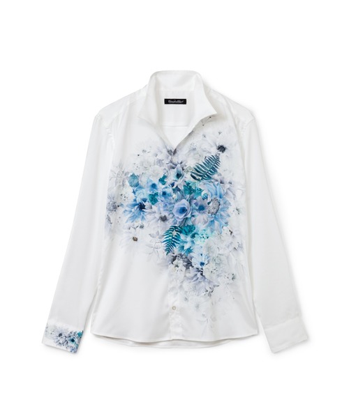 TORNADO MART（トルネードマート）の「TORNADO MART∴パーシャルカラードフラワープリントシャツ（シャツ/ブラウス・メンズ・レッド/ブルー・MEDIUM/LL/LARGE）」の10枚目の写真