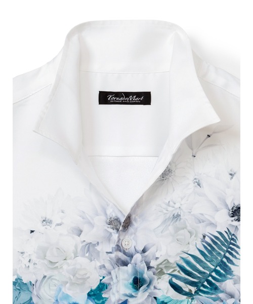 TORNADO MART（トルネードマート）の「TORNADO MART∴パーシャルカラードフラワープリントシャツ（シャツ/ブラウス・メンズ・レッド/ブルー・MEDIUM/LL/LARGE）」の11枚目の写真