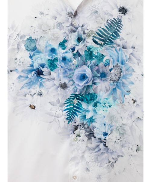 TORNADO MART（トルネードマート）の「TORNADO MART∴パーシャルカラードフラワープリントシャツ（シャツ/ブラウス・メンズ・レッド/ブルー・MEDIUM/LL/LARGE）」の13枚目の写真