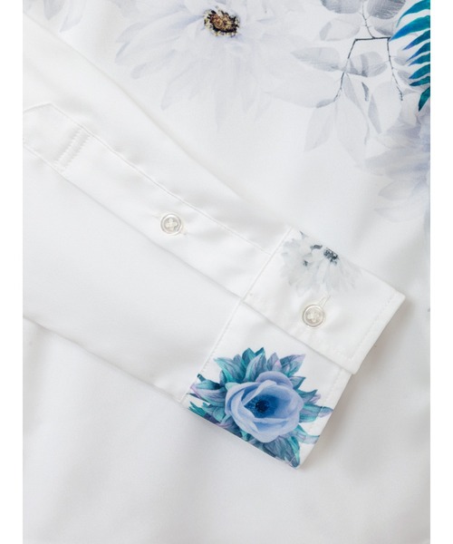 TORNADO MART（トルネードマート）の「TORNADO MART∴パーシャルカラードフラワープリントシャツ（シャツ/ブラウス・メンズ・レッド/ブルー・MEDIUM/LL/LARGE）」の16枚目の写真