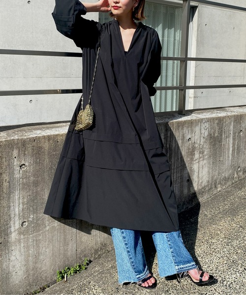スキッパーマキシワンピース【オンラインストア限定商品】