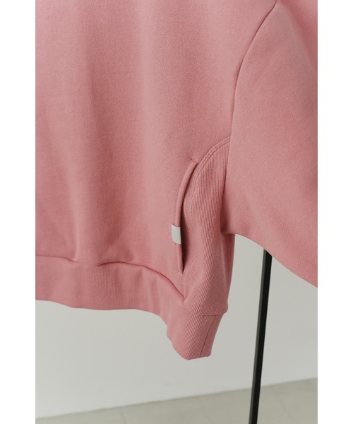 LA PEAU DE GEM（ラポドゥジェム）の「【LA PEAU DE GEM】クロップドスウェットプルオーバー（スウェット・レディース・ブラック/ピンク・FREE）」の8枚目の写真