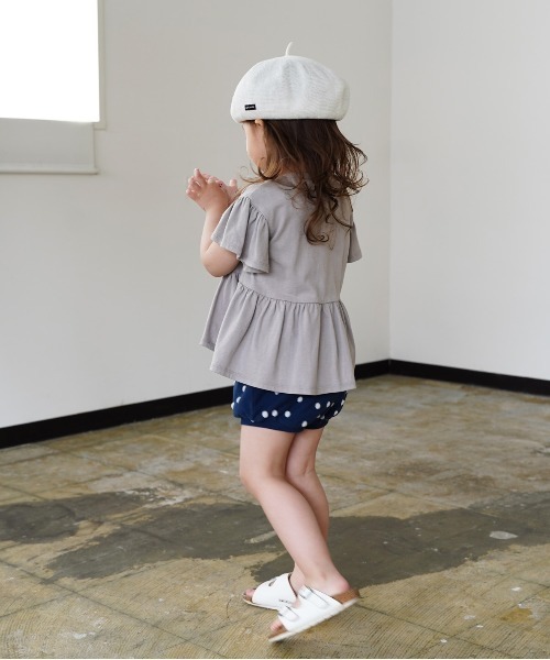 quoti use fith(クゥオティ ユース フィス)の「ポコポコドットジャガード ベビーブルマ(その他パンツ・キッズ・ホワイト/オレンジ/ネイビー・80/90/100)」の14枚目の写真