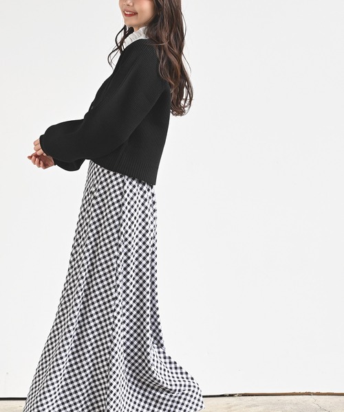 rps（アールピーエス）の「ポリエステルニットショートカーディガン（カーディガン/ボレロ・レディース・ブラック/オフホワイト/グリーン系その他/グリーン・M/フリー）」の21枚目の写真