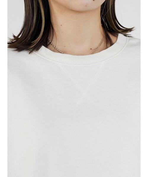 Green Parks(グリーンパークス)の「・novem9 製品洗いウラケプルオーバー(Tシャツ/カットソー・レディース・チャコールグレー/オフホワイト/イエロー/グリーン・FREE)」の10枚目の写真