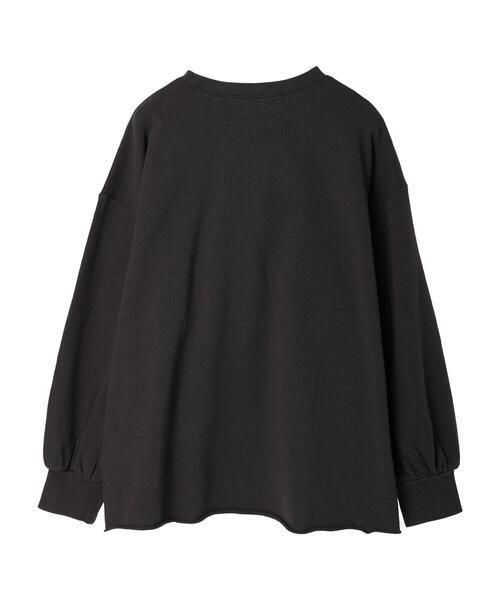 Green Parks(グリーンパークス)の「・novem9 製品洗いウラケプルオーバー(Tシャツ/カットソー・レディース・チャコールグレー/オフホワイト/イエロー/グリーン・FREE)」の21枚目の写真