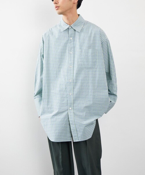 FREAK'S STORE（フリークスストア）の「カラーチェックビッグシャツ（シャツ/ブラウス・レディース・オフホワイト/オレンジ/グリーン・ﾌﾘ-）」の9枚目の写真