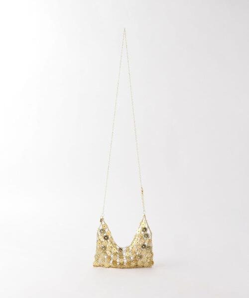 6(ロク)の「<ne Quittez pas × 6(ROKU)>CHAIN BAG/バッグ Ψ(ショルダーバッグ・レディース・ゴールド・FREE)」の3枚目の写真