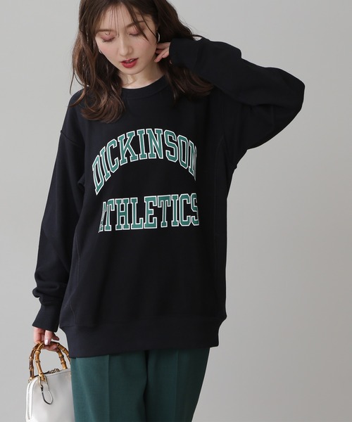 N.（N. Natural Beauty Basic）（エヌエヌナチュラルビューティーベーシック）の「[Champion] リバースウィーブスウェット（スウェット・レディース・ブラック/ホワイト系その他・LARGE）」の2枚目の写真