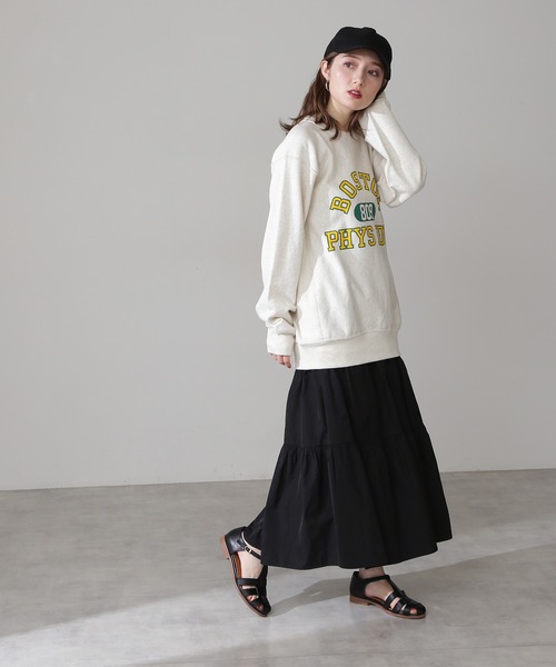 N.（N. Natural Beauty Basic）（エヌエヌナチュラルビューティーベーシック）の「[Champion] リバースウィーブスウェット（スウェット・レディース・ブラック/ホワイト系その他・LARGE）」の8枚目の写真