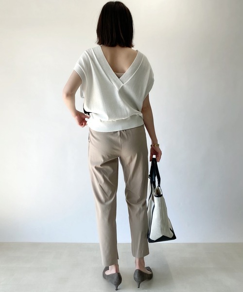 RIVE DROITE（リヴドロワ）の「インスリットパンツ（その他パンツ・レディース・ベージュ/オフホワイト/ミント/ネイビー/ブラック・38/36）」の16枚目の写真